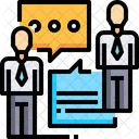 Business conversation  Icon