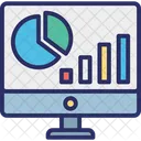 Business Evaluation Graphical Analysis Online Analytics Icon