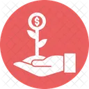 Business Growth Dollar Plant Financial Growth Icon