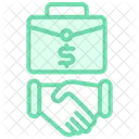 Business Partnership Duotone Line Icon Icon