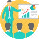 Business Presentation Graph Icon