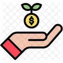 Growth Hand Money Icon