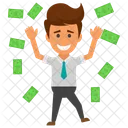 Celebrating Success Banknotes Icon