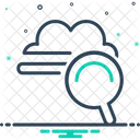 Busqueda En La Nube Estimacion Optimizacion Icono
