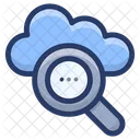 Busqueda En La Nube Exploracion De La Nube Busqueda De La Nube Icono