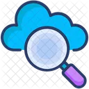 Nube Datos Busqueda Icono