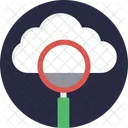 Nube Busqueda Lupa Icono