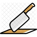 Butcher Knife Chopper Meat Icon