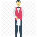 Butler Waiter Waiting Staff Icon