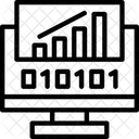 Byte Rise Digital Ascension Binary Elevation Icon