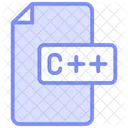 C Plus Plus Language Duotone Line Icon Symbol