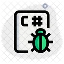 C Sharp File Bug  Icon