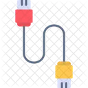 케이블 컴퓨터 연결 아이콘