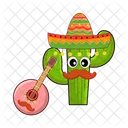 Mexico Pimenta Personagem Ícone