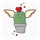 Cactus con amor  Icono