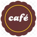 Cafe Sticker Label Icon