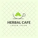 Cafe De Hierbas Cafe Caliente Logotipo De Cafe Icono