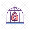 Cage And Lock Bird Cage Bird Box Icon