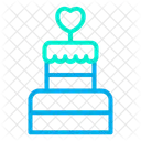 Cake Heart Love Icon