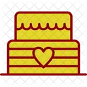 Cake Engagement Heart Icon