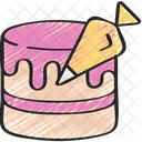 Cake Piping Baked Cooking Icon