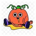 Calabaza Loca Calabaza De Halloween Calabaza Icono