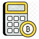 Cálculo de bitcoins  Icono