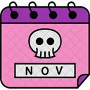 Calendar Mexico Death Icon