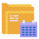 Calendar File Folder Icon