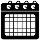Calendar Agenda Chronology Icon