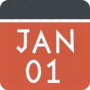 Calendar January New Icon