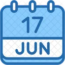 Calendar June Seventeen Icon