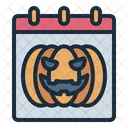 Calendar Pumpkin Date Icon