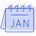 Calendar Month Month January Icon