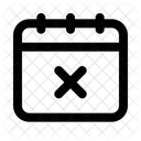 Calendar Remove Schedule Date Symbol