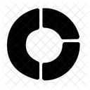 Diagramme Circulaire Divise Graphique Icône