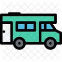 Camper Vehicle Machine Icon