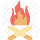 Campfire Camping Campsite Icon