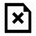 Cancel Document  Icon