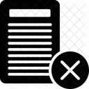 Cancel Document  Icon