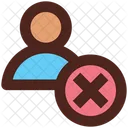 Cancel User  Icon