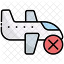 Cancelled Trip Airplane Icon