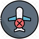 Cancelled Trip Airplane Icon