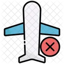 Cancelled Trip Airplane Icon