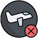 Cancelled Trip Airplane Icon