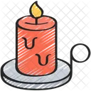 Candle Dinner Holiday Icon