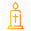 Candle Cross Religion Icon