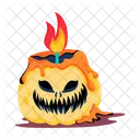 Candle Pumpkin  Icon