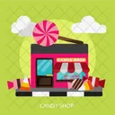 Candy Shop Building Icon