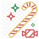 Candy Cane Christmas Icon